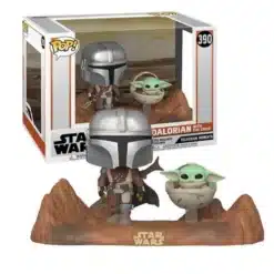 funko pop mandalorian con grogu star wars moments 15 cm