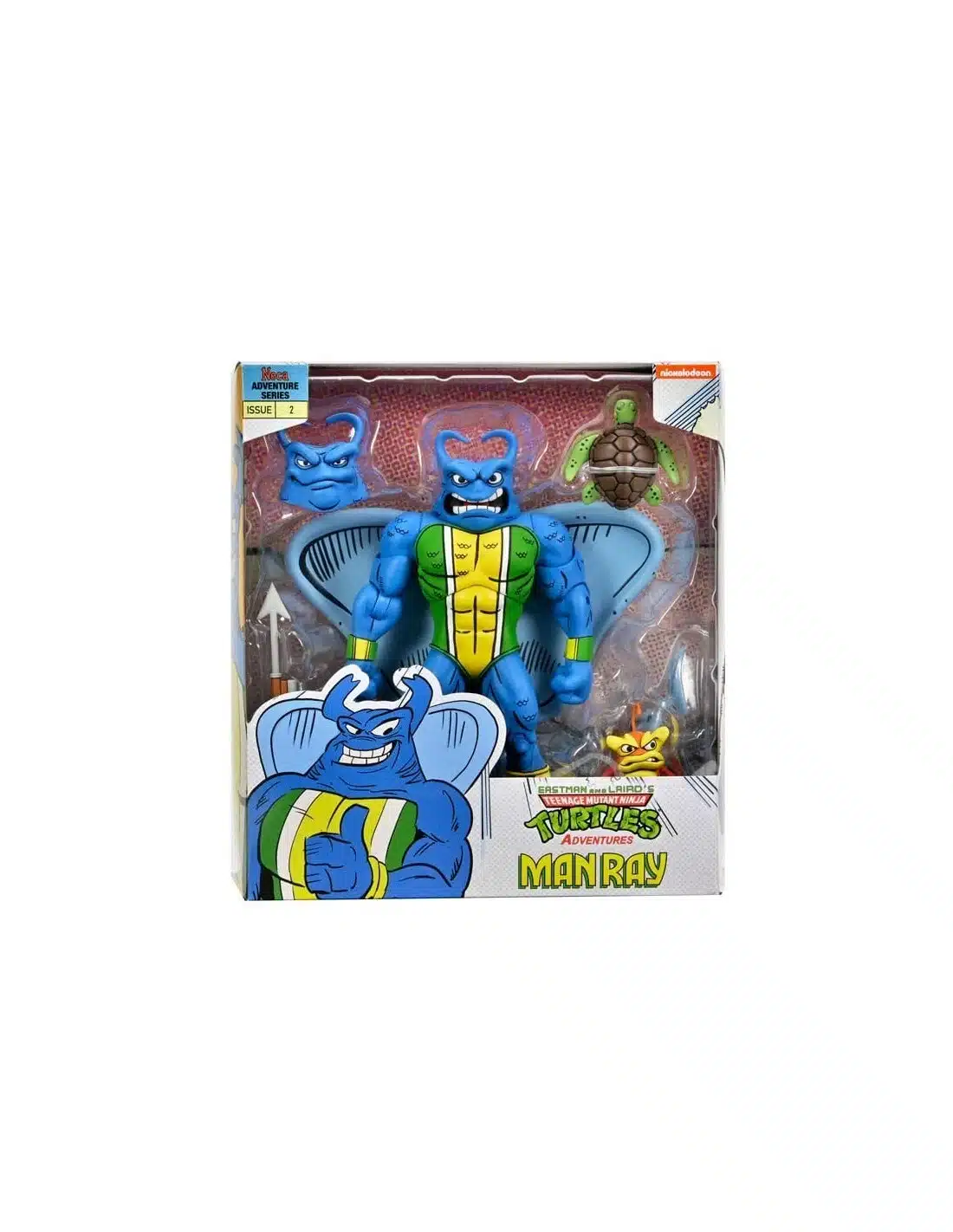 NECA Man Ray 18 cm TMNT Archie Comics figura articulada con colores vibrantes y diseño clásico.