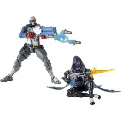Figuras Ana Shrike y Soldier 76 Overwatch Ultimates 6 pulgadas Hasbro articuladas.