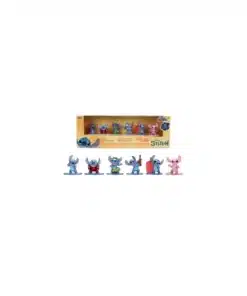 Jada Toys Disney Stitch Pack 6 Figuras Nano Metalfigs die-cast metálicas coleccionables.