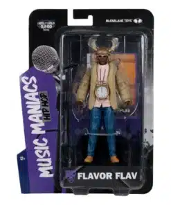 McFarlane Toys Music Maniacs Flavor Flav figura 16 cm diseño estilizado y colorido.