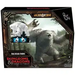 Hasbro Dungeons Dragons Golden Archive Owlbear Doric figura 15 cm con diseño híbrido detallado.