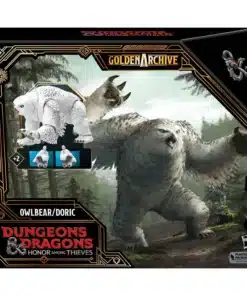 Hasbro Dungeons Dragons Golden Archive Owlbear Doric figura 15 cm con diseño híbrido detallado.