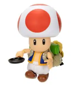 Toad The Super Mario Bros Movie figura 5 pulgadas Jakks Pacific diseño colorido.