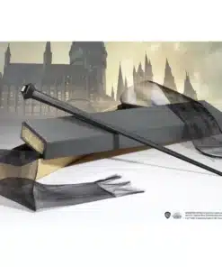 Varita Credence Barebone 35 5 cm Noble Collection con caja coleccionista rígida.