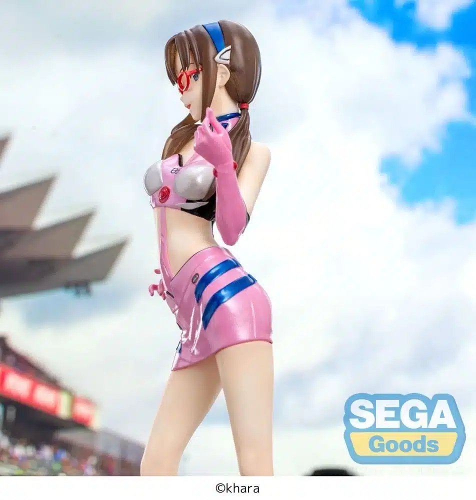 Figura Mari Makinami 21 cm SEGA Luminasta estilo anime en versión Pit Walk.