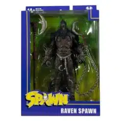 McFarlane Toys Spawn Raven Spawn figura 18 cm Serie 2021 con diseño oscuro.