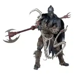 Figura Raven Spawn 18 cm McFarlane Serie 2021 estilo sombrío coleccionable.