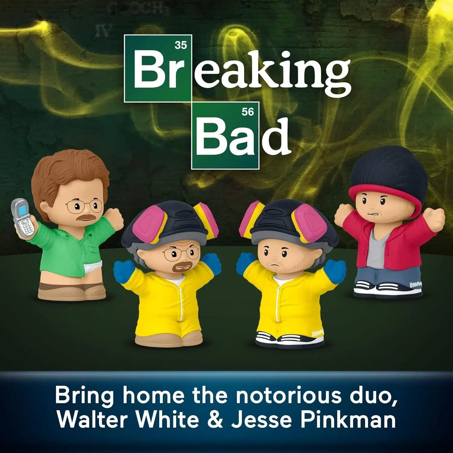 Set Little People Breaking Bad figuras Walter y Jesse estilo compacto.