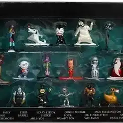 Pesadilla Antes de Navidad pack 18 figuras metal die-cast Jada Toys diseño coleccionable.