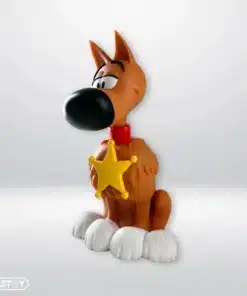 Rantanplan hucha 15 cm Plastoy estilo cómic clásico.