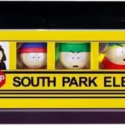 South Park Pack 5 Figuras Vinilo 6,5 cm en caja autobús escolar oficial.