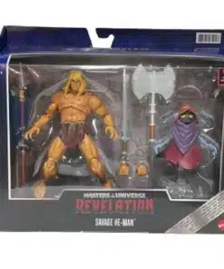 Masters of the Universe Revelation Pack Savage He-Man y Orko 18 cm set oficial Mattel Masterverse.