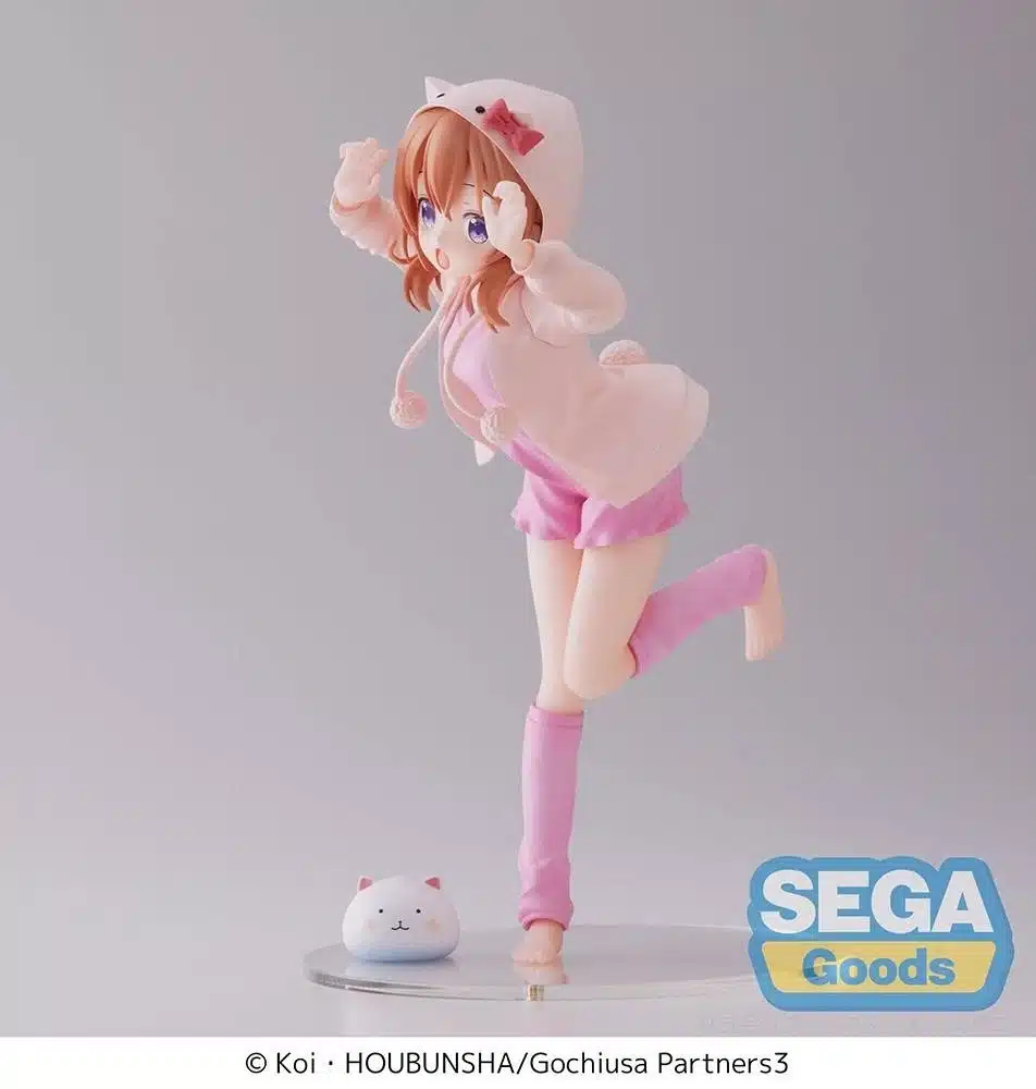 Cocoa Rabbit House Tea Party Figura Luminasta diseño detallado anime.