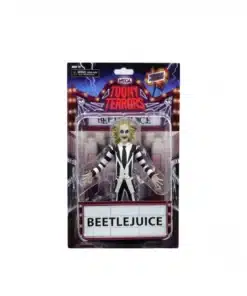 Beetlejuice Figura 15 cm Toony Terrors NECA estilo cartoon terror oficial.