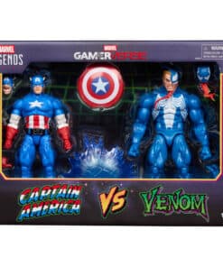 Marvel Legends Gamerverse Captain America vs Venom figuras 15 cm oficiales.