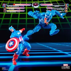Captain America vs Venom Gamerverse figuras articuladas 15 cm.