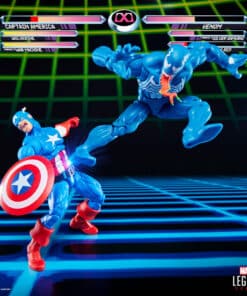 Captain America vs Venom Gamerverse figuras articuladas 15 cm.
