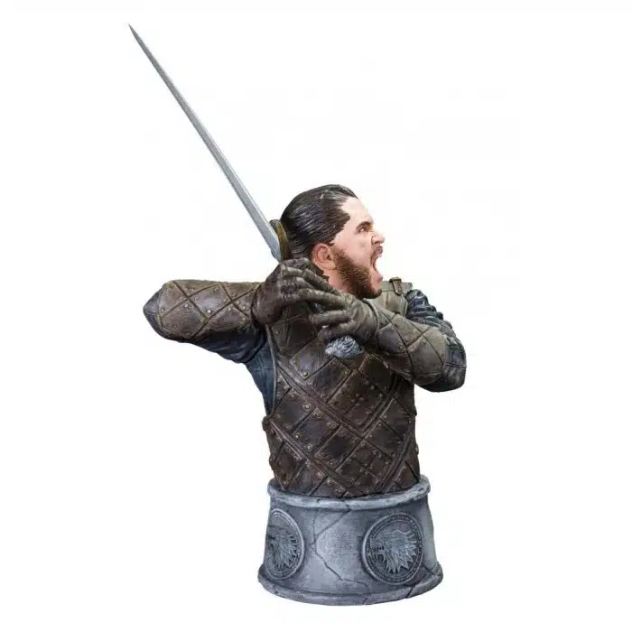 Busto Jon Nieve 15 cm inspirado en la Batalla de los Bastardos GOT.