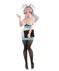 Super Sonico figura 28 cm BiCute Bunnies versión Waitress Light Blue.
