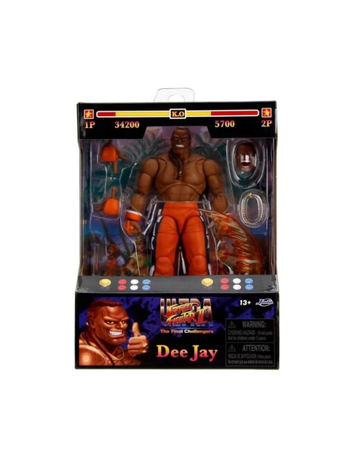 Street Fighter II Dee Jay figura 15 cm Ultra Street Fighter II coleccionable.