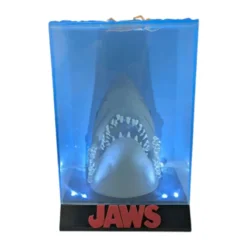 Tiburón figura con luz cartel póster 3D 50 aniversario coleccionable.