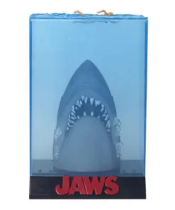 Tiburón figura con luz cartel póster 3D 50 aniversario edición exclusiva.