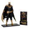 Figura Batman Dark Metal DC Multiverse Knightmare Gold Label coleccionable oficial.