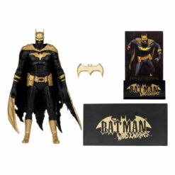 Figura Batman Dark Metal DC Multiverse edición Knightmare con diseño oscuro.