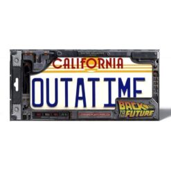 Matrícula OUTATIME DeLorean réplica 1/1 Regreso al Futuro