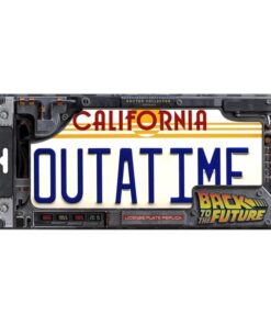 Matrícula OUTATIME DeLorean réplica 1/1 Regreso al Futuro
