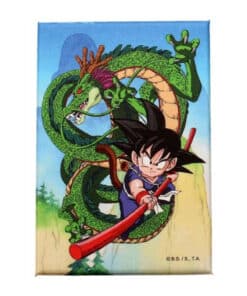 Imán Dragon Ball Shenron y Goku decorativo