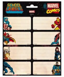 Etiquetas adhesivas Marvel Los Vengadores