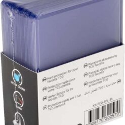 25 Fundas TCG Toploader pack de protectores rígidos para exhibir y transportar cartas coleccionables.