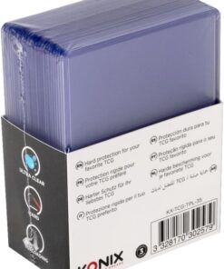 25 Fundas TCG Toploader pack de protectores rígidos para exhibir y transportar cartas coleccionables.