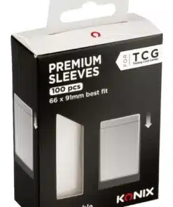 Konix Fundas Premium Sleeves 66 x 91 mm pack de 100 fundas para cartas ideales para juegos de mesa y coleccionistas TCG.