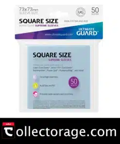 Funda Cartas Square Size 73 x 73 mm para juegos de mesa con cartas cuadradas ideal para proteger y conservar tu colección.