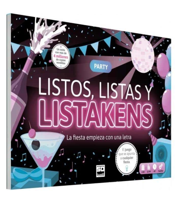 Listos, Listas y Listakens juego de mesa party para grupos y familias con retos rápidos y diversión social.