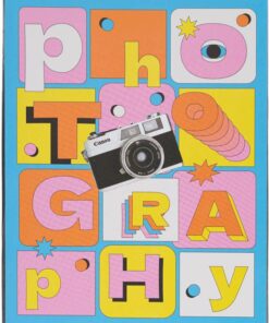 Álbum de Fotos Soft Erik 48 Bolsillos 13 x 20 cm con diseño Vintage Camera ideal para organizar recuerdos en el hogar.