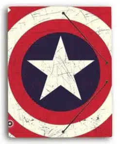 Carpeta Capitán América Marvel Grupo Erik ideal para organizar documentos y decorar escritorios frikis.