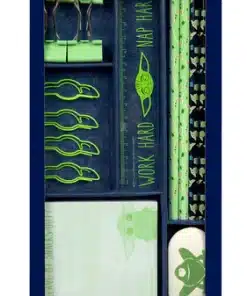 Set Escritura Grogu The Mandalorian con accesorios de papelería Star Wars ideal para estudio y oficina.