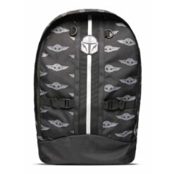 Mochila Mandalorian Grogu Star Wars con diseño galáctico ideal para estudio y uso diario.