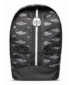 Mochila Mandalorian Grogu Star Wars con diseño galáctico ideal para estudio y uso diario.