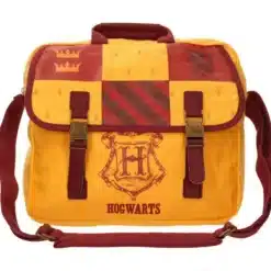 Bandolera Gryffindor Harry Potter tipo messenger de 35 x 30 cm ideal para estudio y uso diario con diseño mágico.