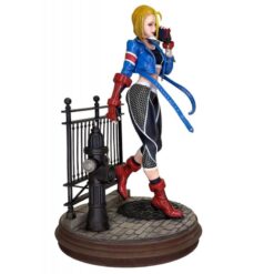 Statuette Cammy Street Fighter 6 con diseño dinámico para vitrinas frikis.
