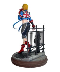 Statuette Cammy Street Fighter 6 con estética gaming para colecciones de videojuegos.