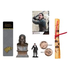 Caja de coleccionista Jon Snow con diseño temático para estanterías y espacios frikis.