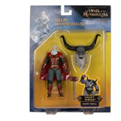 Figura Helm Hammerhand de 10 cm para armar inspirada en la Guerra de los Rohirrim ideal para fans de fantasía épica.