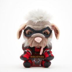 Peluche Dogpool Marvel Deadpool y Wolverine de 26 cm ideal para regalo friki.