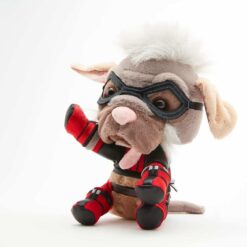 Peluche Dogpool Marvel 26 cm ideal para dormitorios y estanterías frikis.